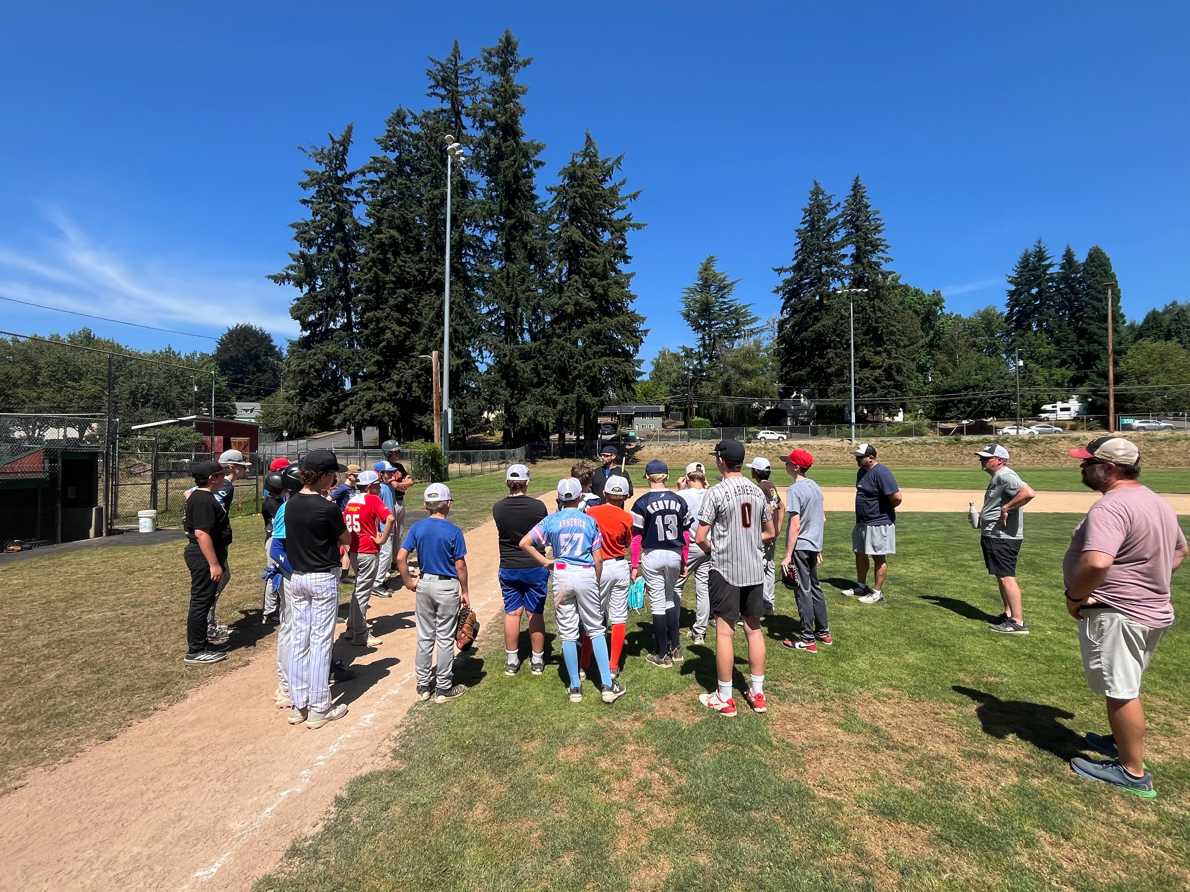 Camas Washougal Babe Ruth Baseball action photo