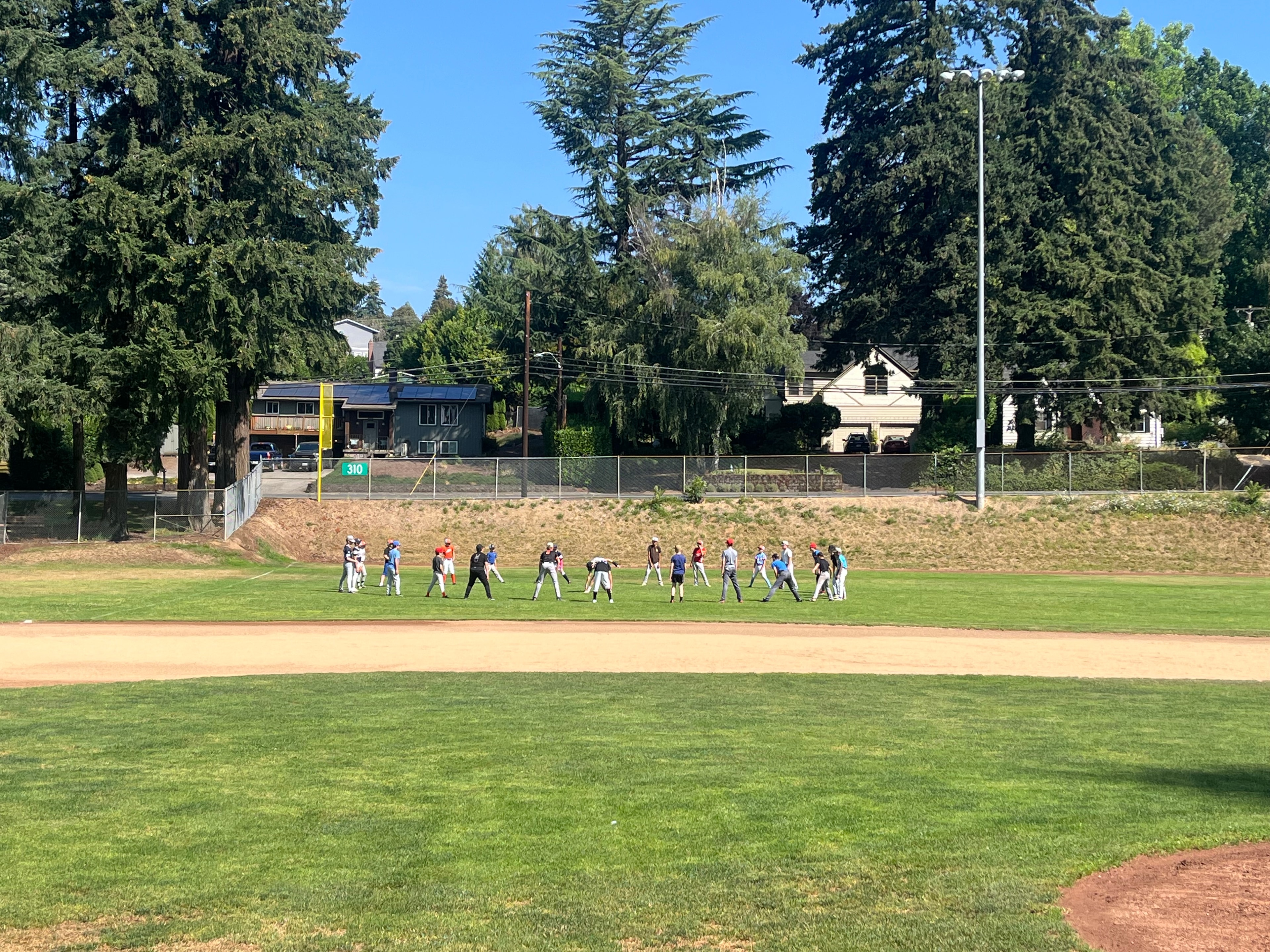 Camas Washougal Babe Ruth Baseball action photo